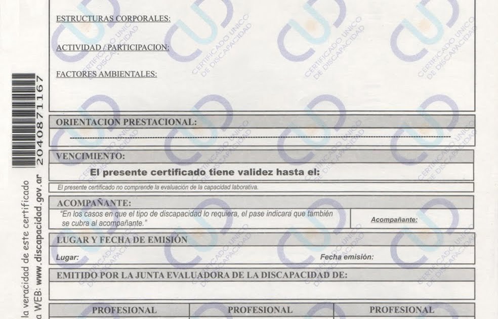 Sin Barreras Rosario El nuevo certificado de discapacidad Sin Barreras Rosario El nuevo certificado de discapacidad