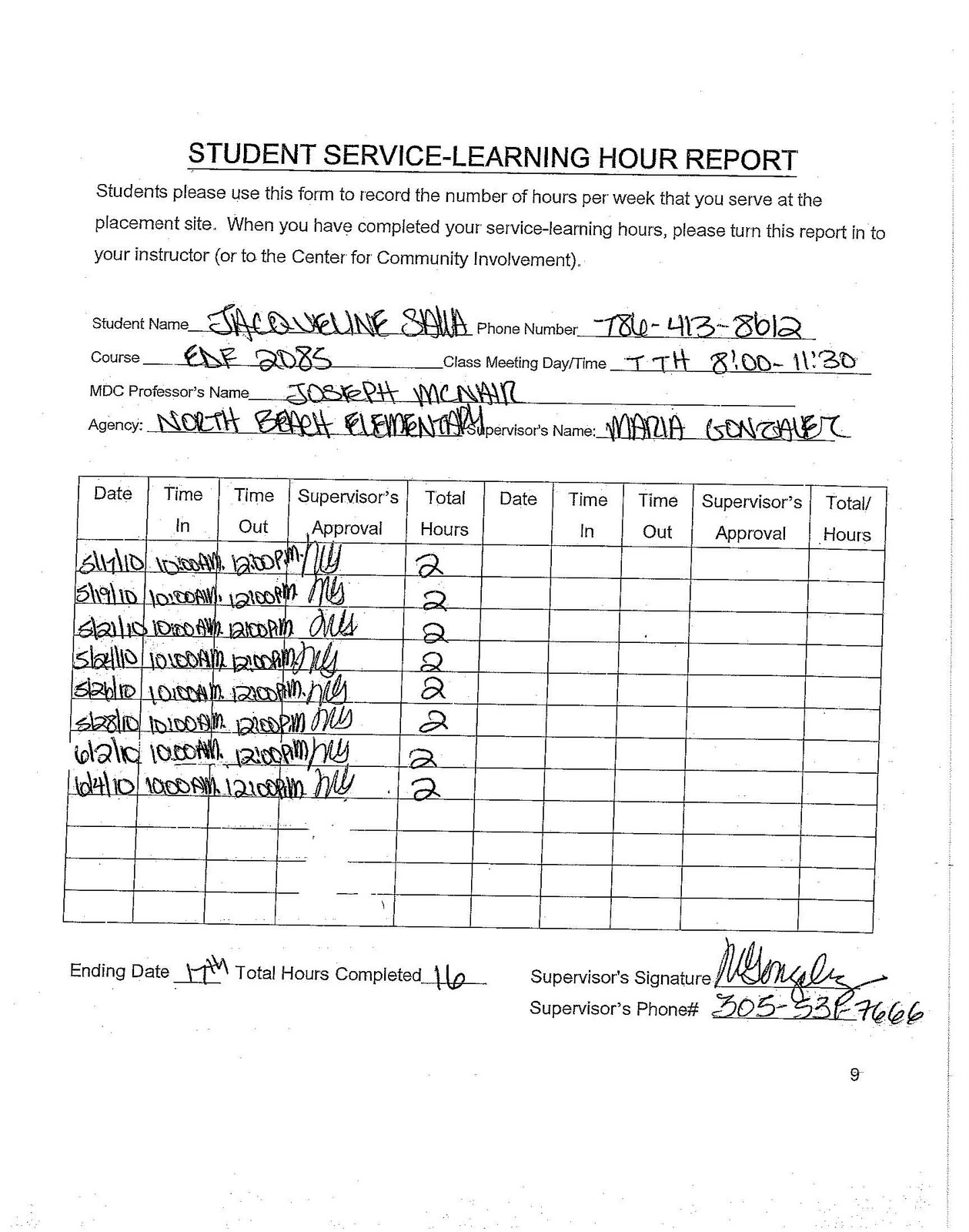 service learning hours reflection essay