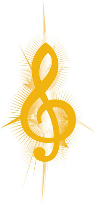 Symbol of a music note