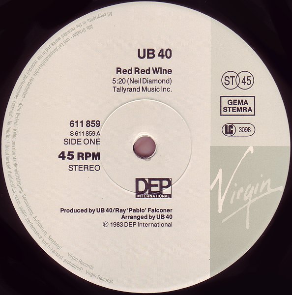 AH HOLE AH HOLE "red red wine make me feel so fine"