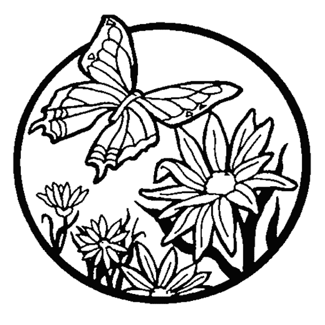 These Flowers coloring pages suitable for toddlers, preschool and  title=
