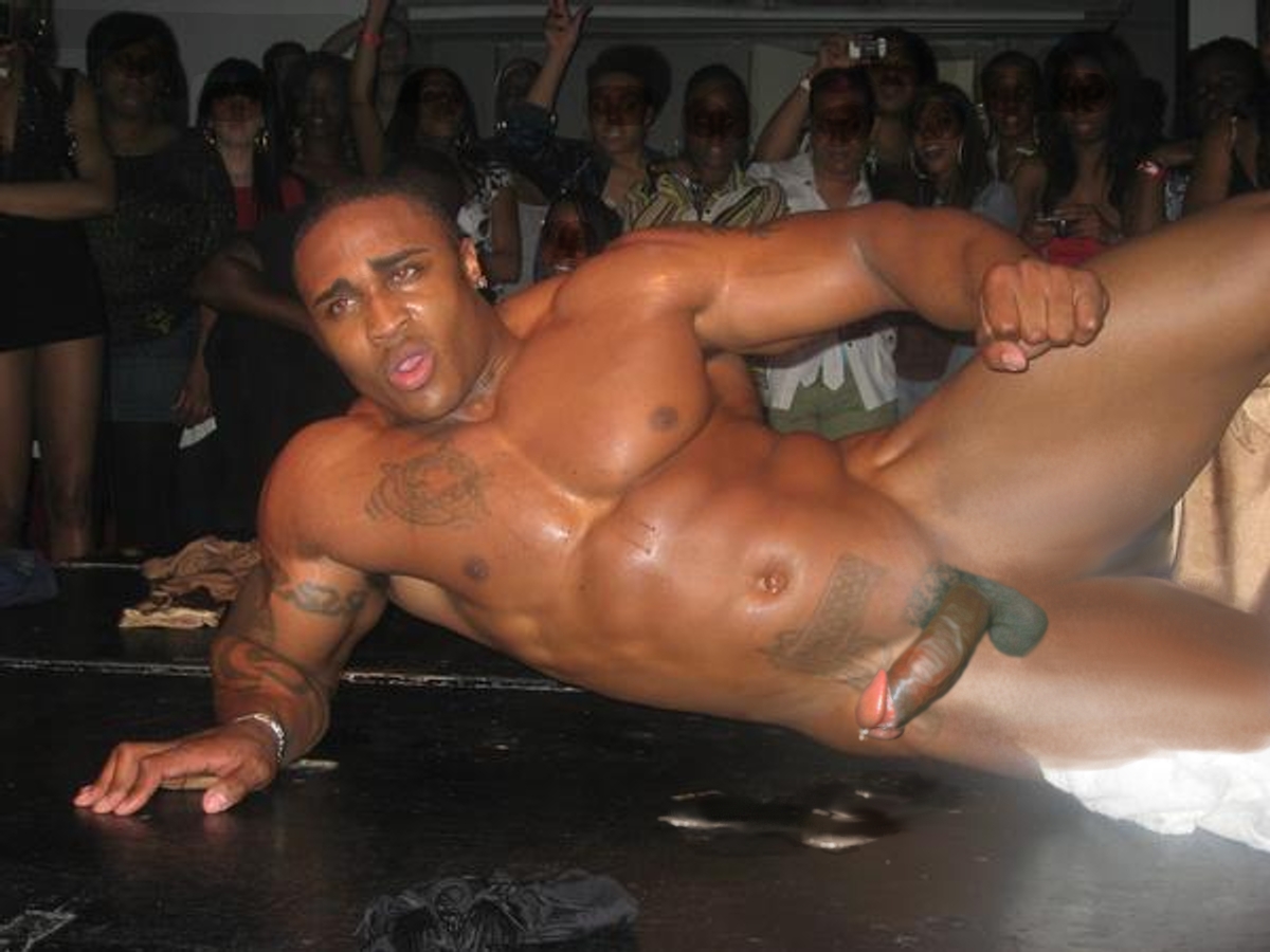 Black male stripper gay