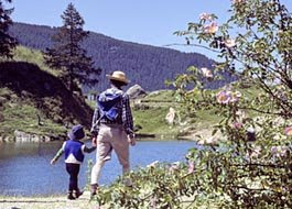 me and my family on my healthy recreation trip in the red lodge spires