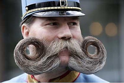 funny handlebar moustache