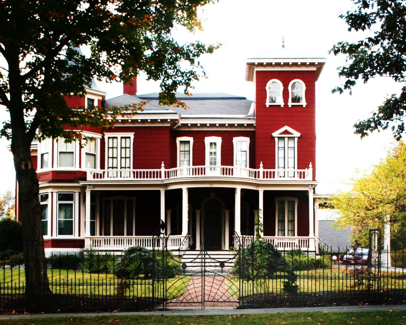 Cedar Posts and Barbed Wire Fences Stephen King's Home Meets a Gate