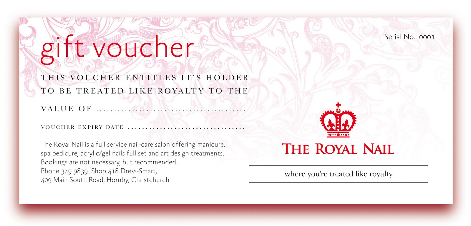 THE ROYAL NAIL: Treatments and Prices