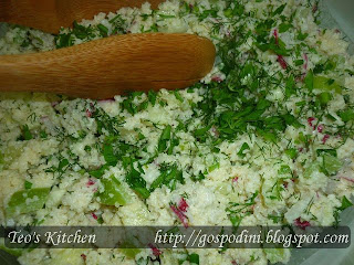 Salata de primavara cu cous-cous