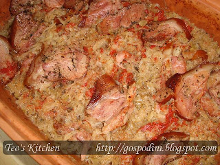 Varza calita cu ciolan afumat