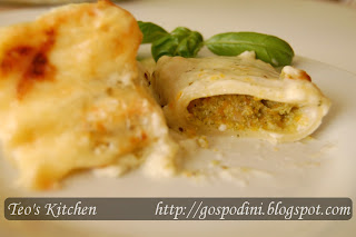 Paccheri cu broccoli la cuptor
