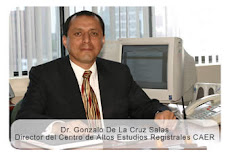 DR. GONZALO DE LA CRUZ SALAS DIRECTOR CENTRO DE ALTOS ESTUDIOS REGISTRALES RENIEC PERU