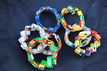 Recycled Wrapper Bracelets