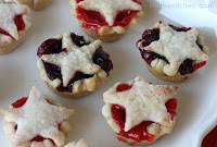 star-studded mini pies