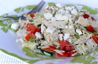 Lemon-Orzo Salad with Veggies and Chicken