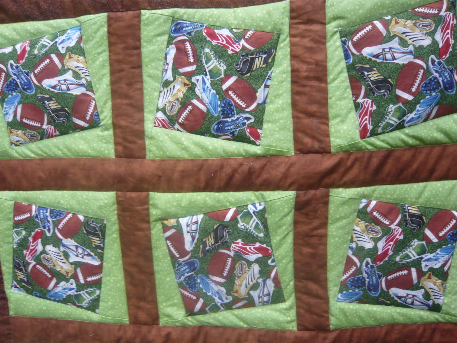 Handmade With Love Rugby Quilt