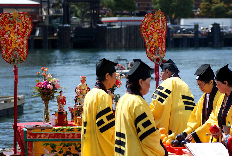 Ching Chung Taoist Church, eye-dotting ceremony, Dragon boat festival, Ship Point Pier, Victoria, Canada