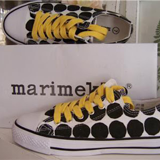 marimekko+shoes+black+white+yellow+ebay.