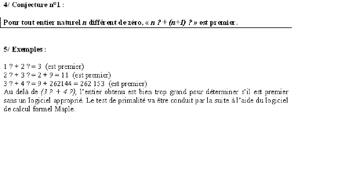 Les Brèves d'Antho. [Maths] Encore une conjecture sur les nombres premiers