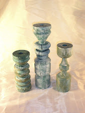 Hand Turned Candlesticks by Rory, $59