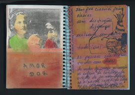 amor dor  - caderno azul de anotações 2005