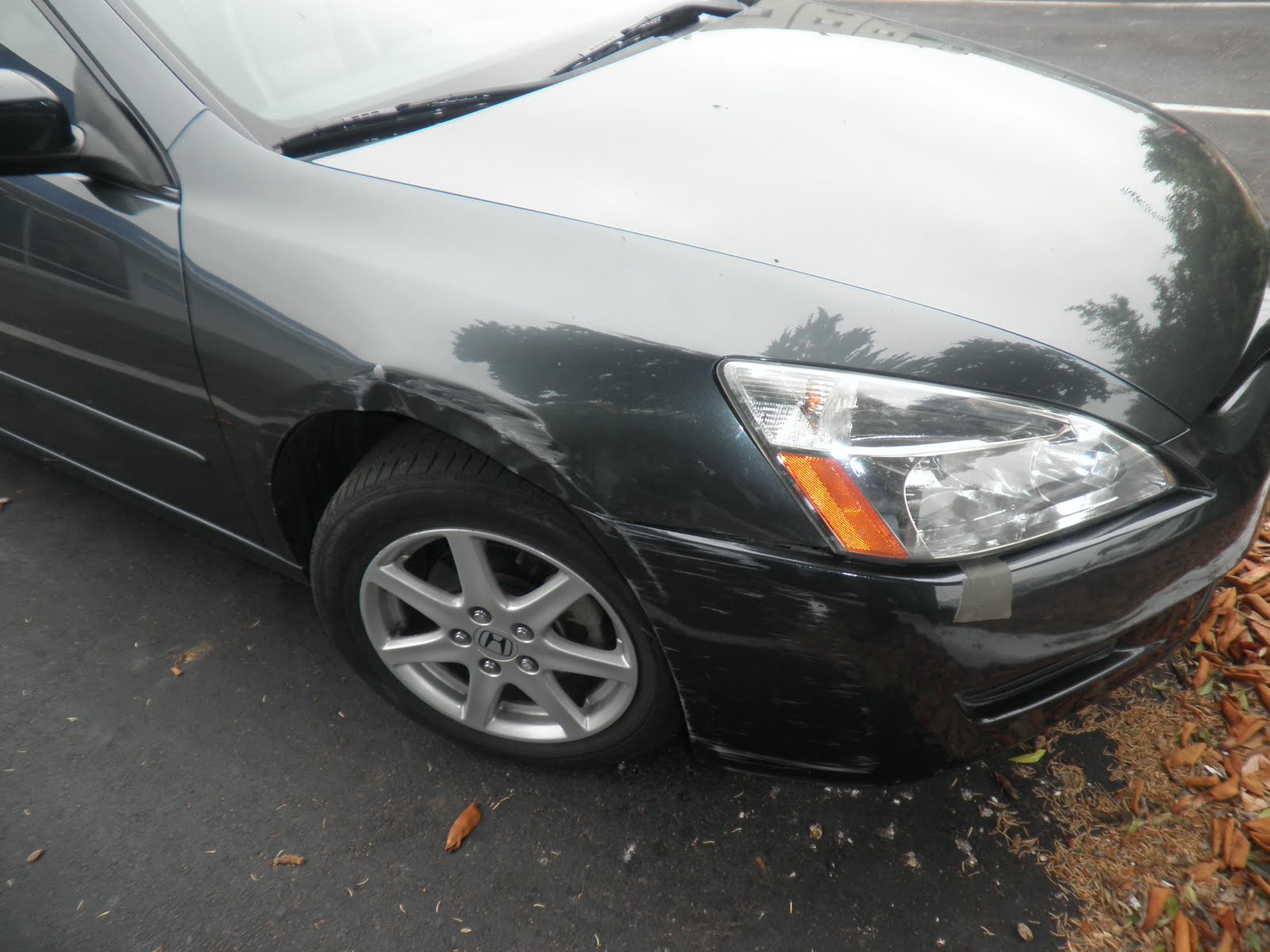 Dented honda accord bumper #3