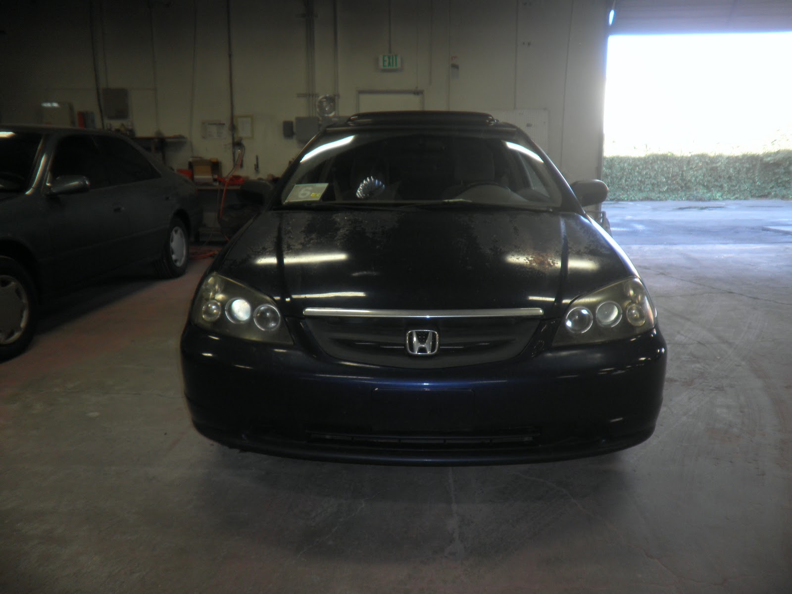World Car Review Car of the Day 2003 Honda Civic with Peeling Clear Coat