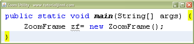 Zoom Image in Java | Tutorial Jinni