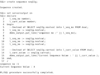 The Momen Blog: Use of Oracle Sequences in PL/SQL Expressions