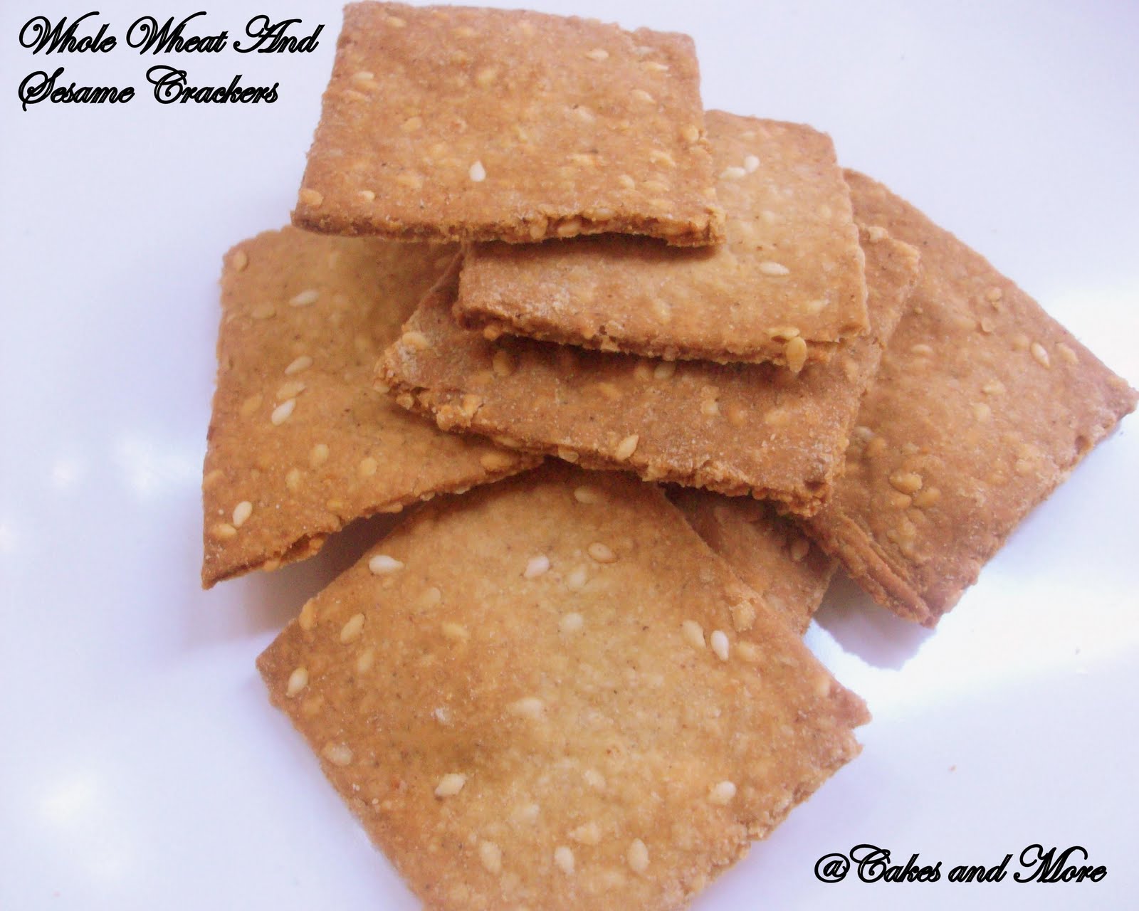 Cakes & More Healthy Whole Wheat,Oats and Sesame Crackers