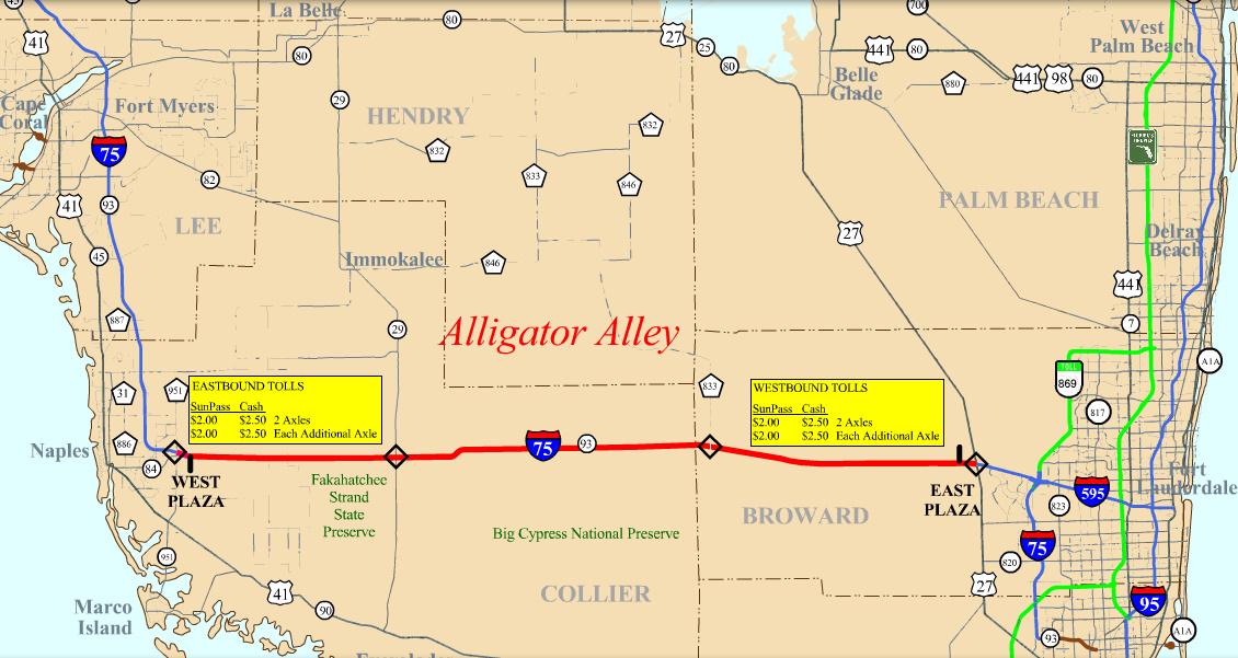 Asteroid Alligator Alley Map