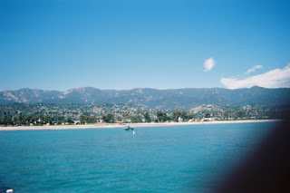 Santa Barbara's beach, view from Stearns Wharf