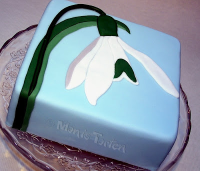 Schneegloeckchentorte snow drop cake