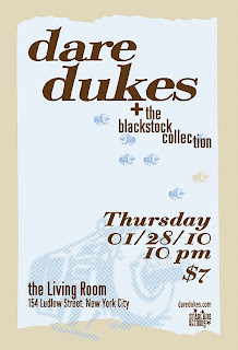 Dare Dukes + teh Blackstock Collection Play the Living Room on Thursday, Jan. 28th