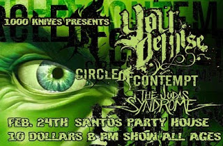 Your Demise Plays First NYC Show at Santos House Party on Feb. 24th (Earache)