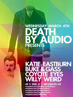 Coyote Eyes Plays Death by Audio on Wednesday, March 4th