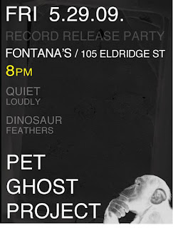 Pet Ghost Project Release Two New EPs; Record Release Show at Fontana's on May 29th