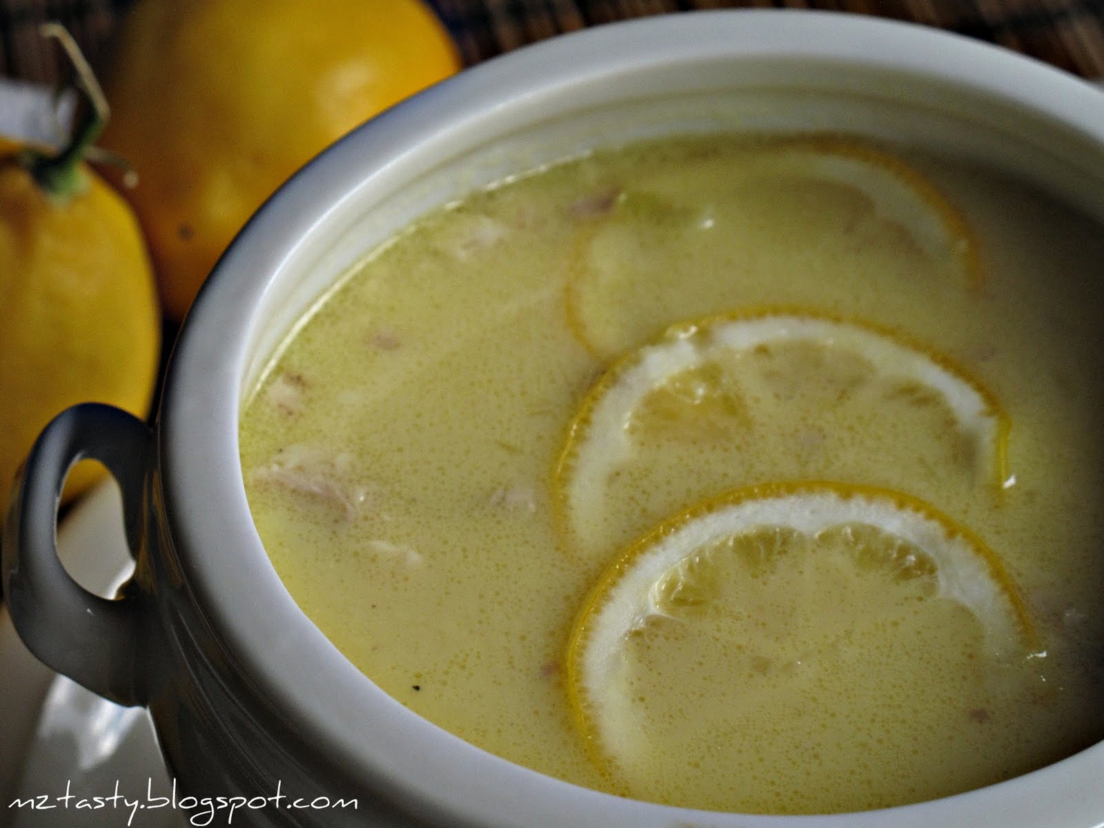 MzTasty's Kitchen, Savor The Flavor Lemon Barley Chicken Soup