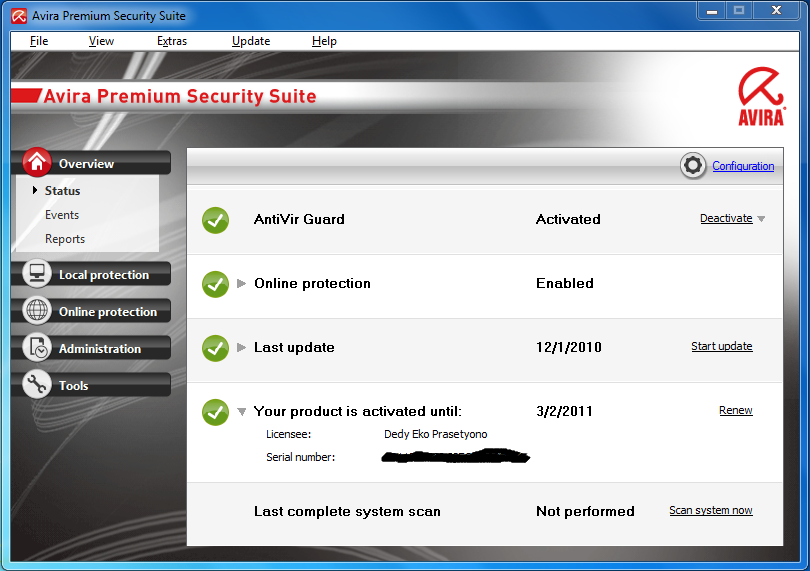 Avira antivir premium key license 2016 2016 all version