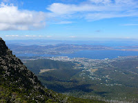 View of Hobart and beyond from the Zigzag Track, Mt Wellington - 2nd March 2008