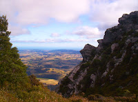 View of the Sheffield area from near the summit of Mt Roland, 26th Dec 2006