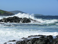 Boulder beach on western side of Labillardiere Peninsula, Cape Bruny behind, Bruny Island, Tasmania - 20th Oct 2007