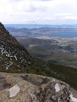 View over Hobart from the ZigZag Track, Mt Wellington - 13th September 2008