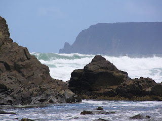 South Cape, viewed past Lion Rock, South Cape Bay - 17th January 2009