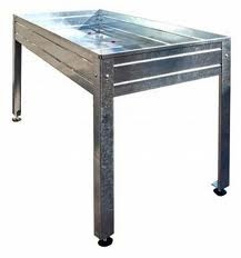 Mesa de cultivo de acero galvanizado