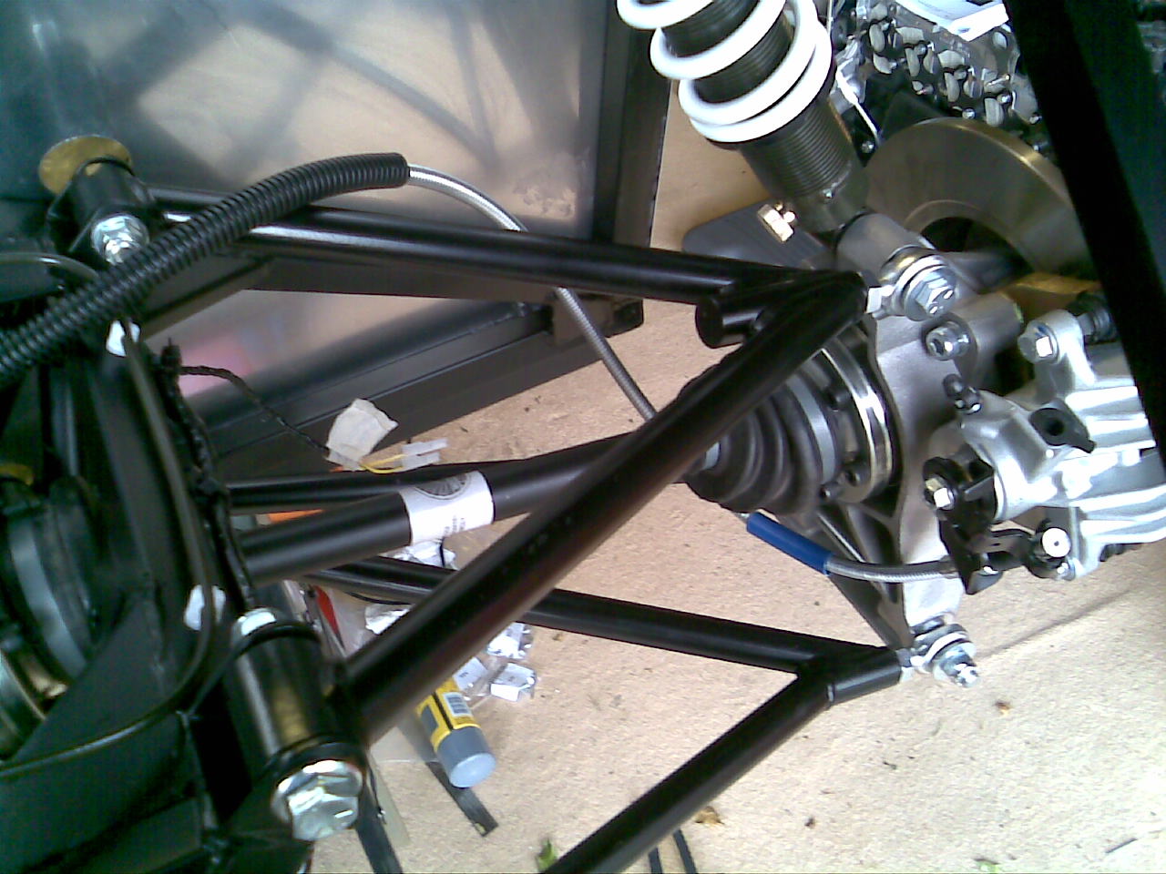 Mark & Matthew's Westfield build 17th July Handbrake, Steering