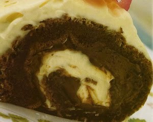 Csokoládés- mascarponés rolád