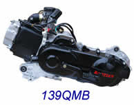 Chinese scooter racing parts: Honda GY6 Engine 139qmb, 152qmi