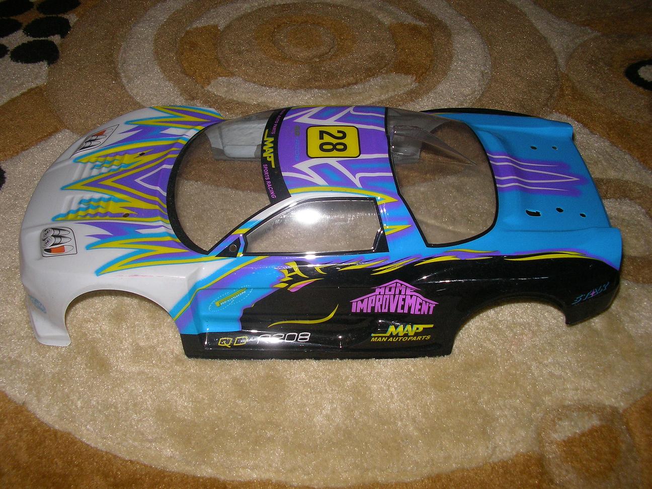 world of helicopter Rc Car Body Shell Blue 1 10