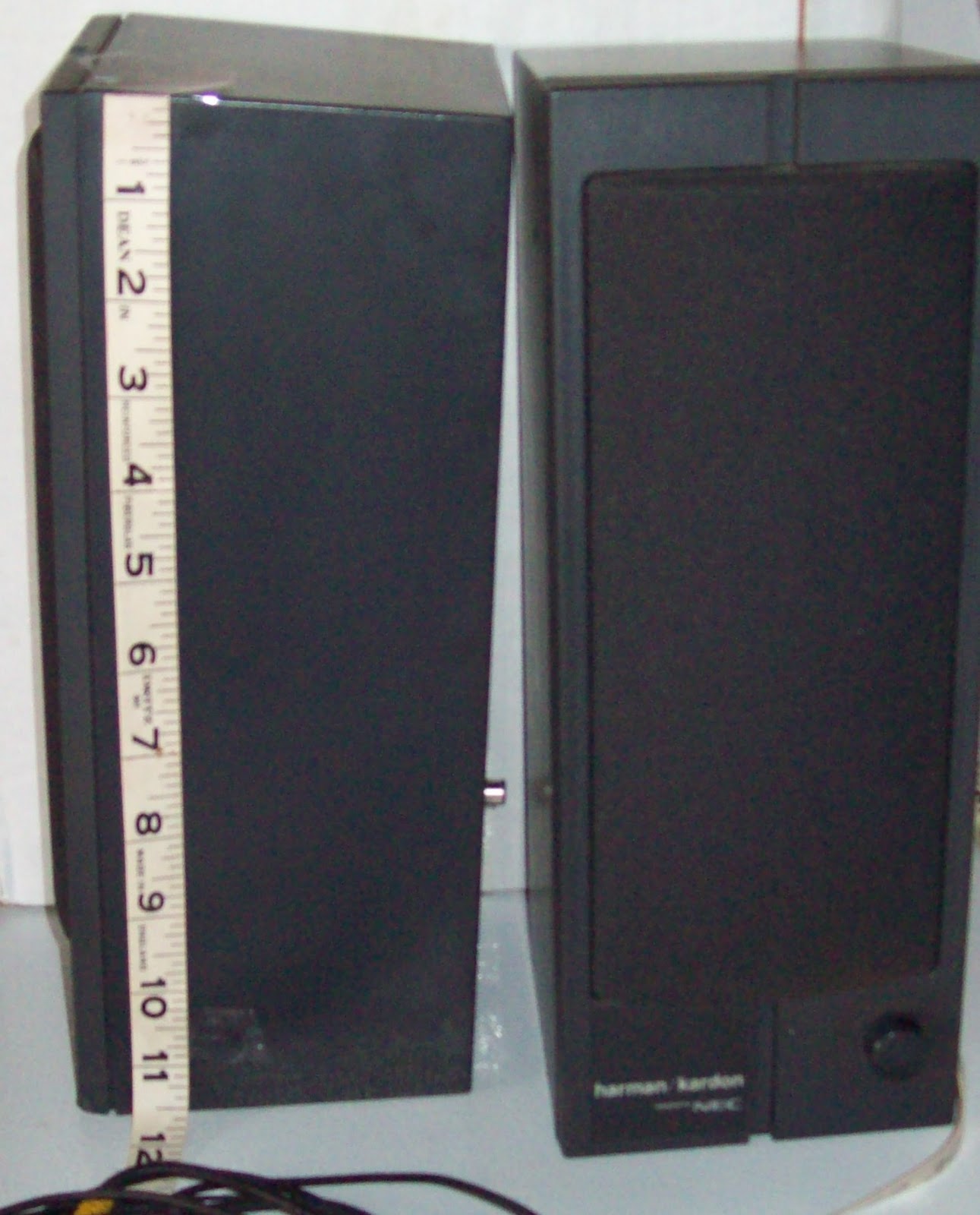 KC Music Shop: Harman Kardon Speakers computer NO CORD 11 1/2" x 4 1/2