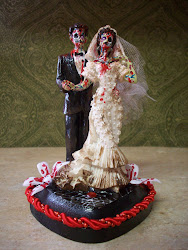 cake zombie cakes topper terrible groom bride halloween toppers zombies decor themed weddings skull breads lily