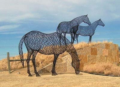 Incríveis esculturas feitas de arame